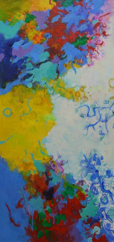 Original Abstract Expressionism Abstract Painting by Paul Chang