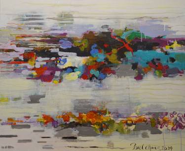 Original Abstract Expressionism Abstract Painting by Paul Chang