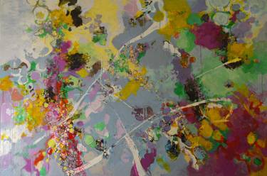 Original Abstract Expressionism Abstract Painting by Paul Chang