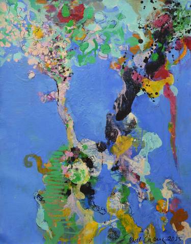 Original Abstract Expressionism Abstract Painting by Paul Chang