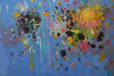 Original Abstract Expressionism Abstract Painting by Paul Chang