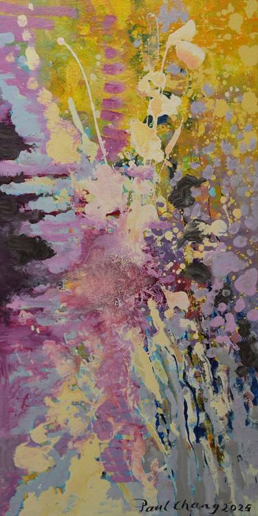 Original Abstract Expressionism Abstract Painting by Paul Chang