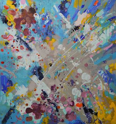 Original Abstract Expressionism Abstract Painting by Paul Chang