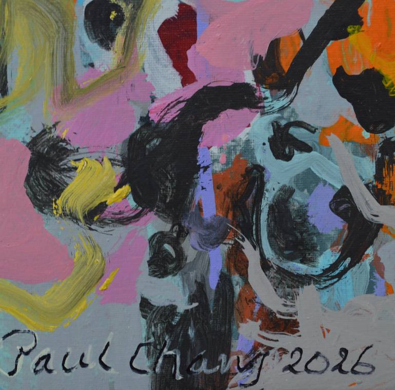 Original Abstract Expressionism Abstract Painting by Paul Chang