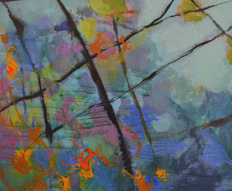Original Abstract Expressionism Nature Painting by Paul Chang