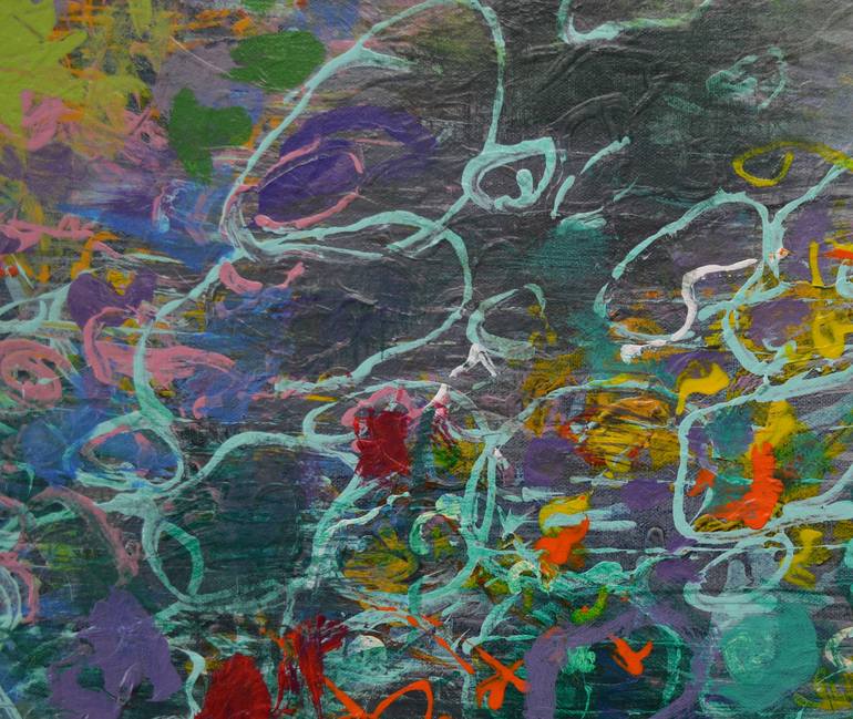 Original Abstract Expressionism Abstract Painting by Paul Chang