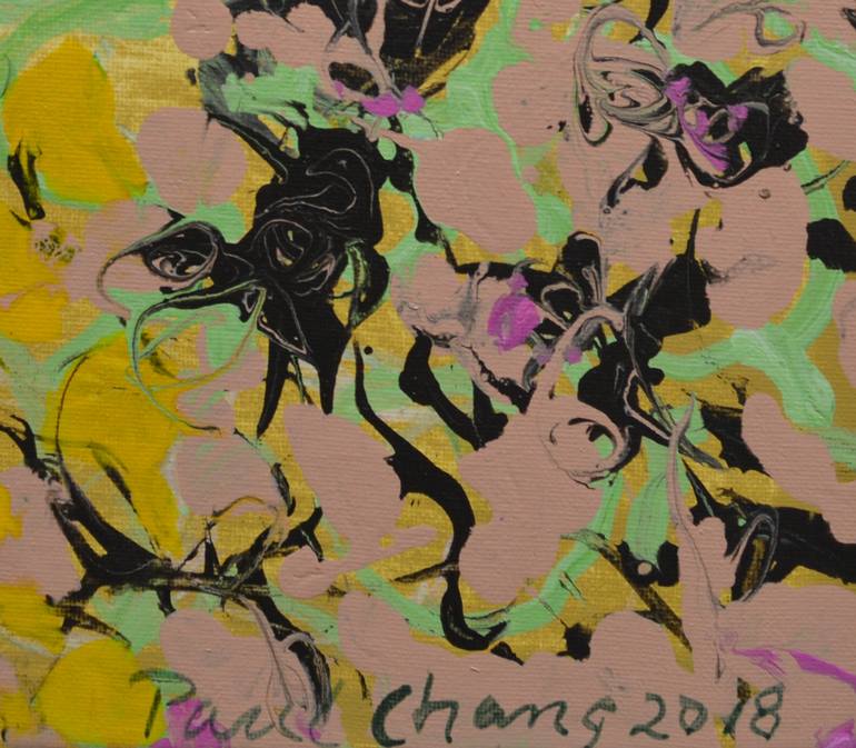 Original Abstract Expressionism Abstract Painting by Paul Chang