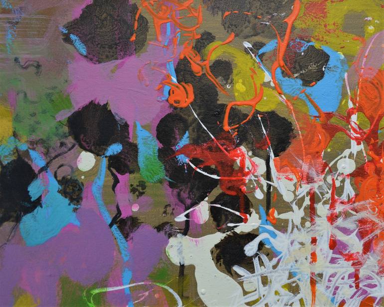 Original Abstract Expressionism Abstract Painting by Paul Chang