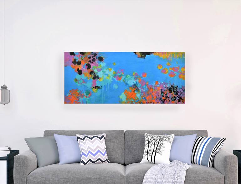 Original Abstract Expressionism Abstract Painting by Paul Chang