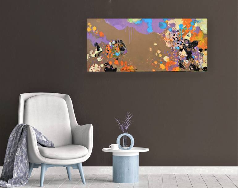 Original Abstract Expressionism Abstract Painting by Paul Chang