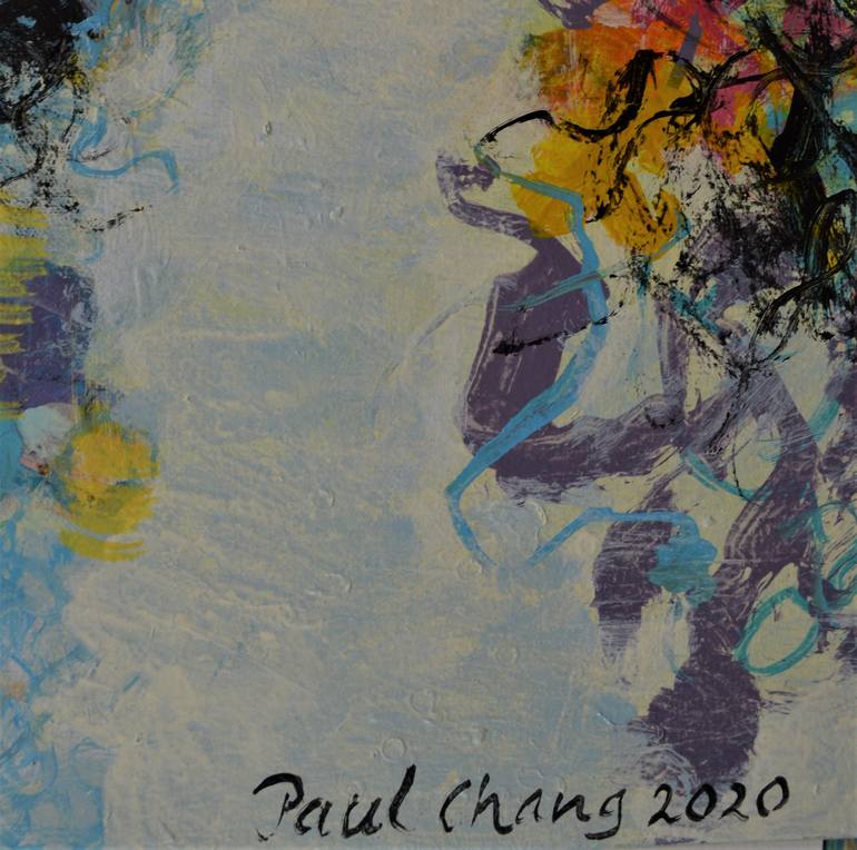 Original Abstract Expressionism Abstract Painting by Paul Chang