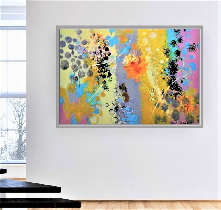 Original Abstract Expressionism Abstract Painting by Paul Chang
