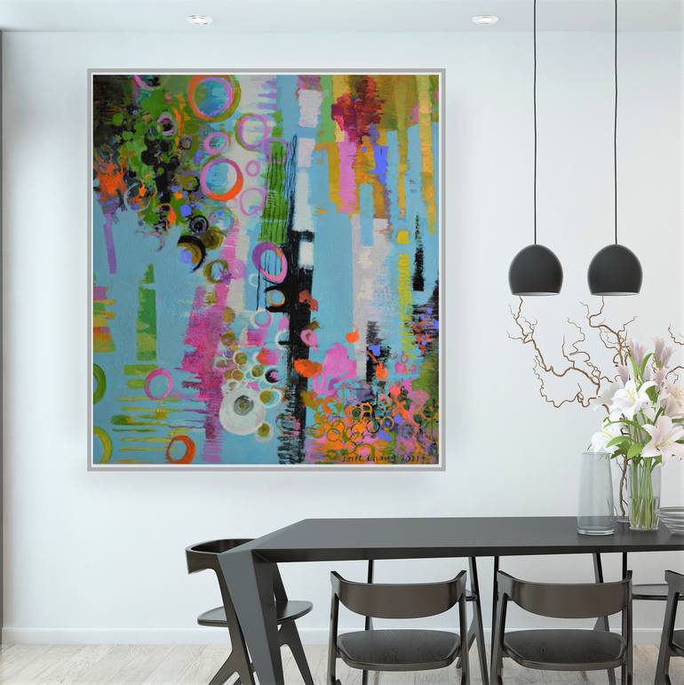 Original Abstract Expressionism Abstract Painting by Paul Chang