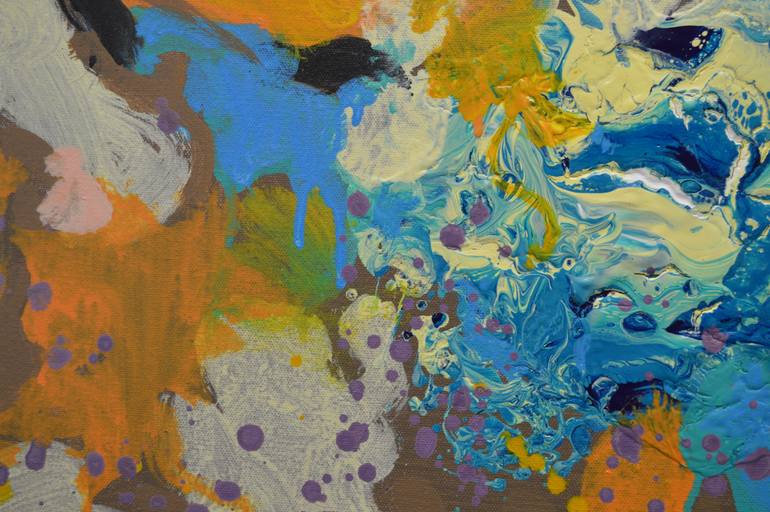 Original Abstract Expressionism Abstract Painting by Paul Chang