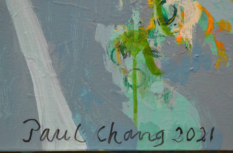 Original Abstract Expressionism Abstract Painting by Paul Chang