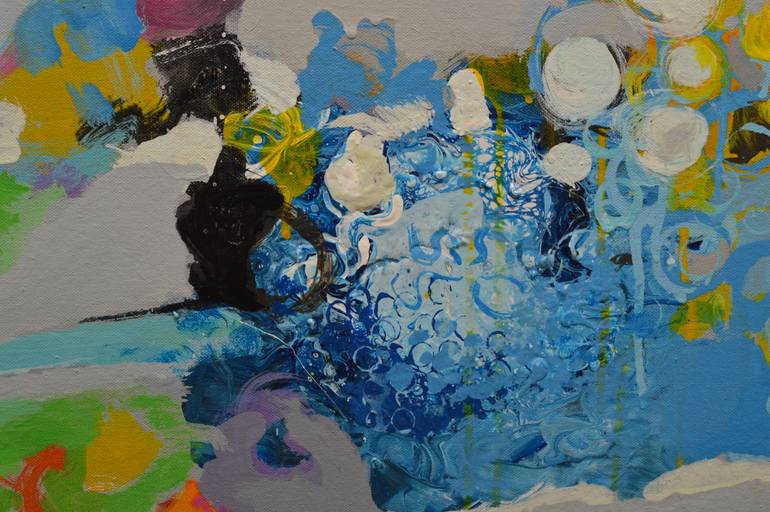 Original Abstract Expressionism Abstract Painting by Paul Chang