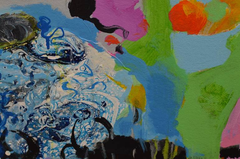 Original Abstract Expressionism Abstract Painting by Paul Chang