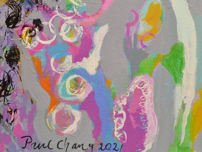 Original Abstract Expressionism Abstract Painting by Paul Chang