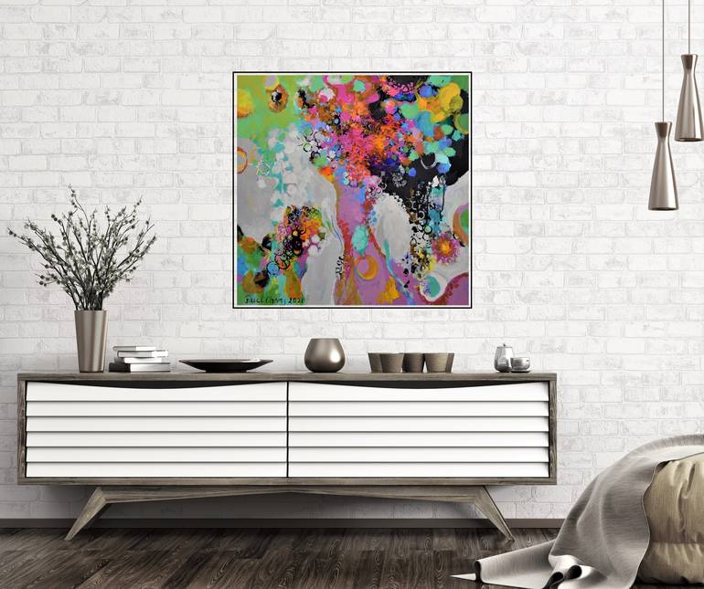 Original Abstract Expressionism Abstract Painting by Paul Chang