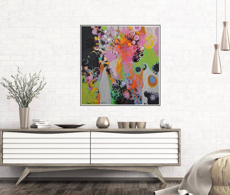 Original Abstract Expressionism Abstract Painting by Paul Chang