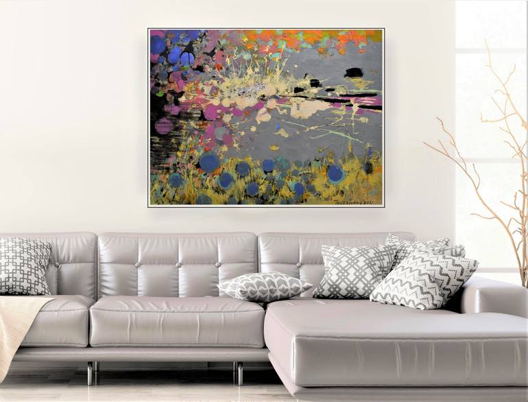 Original Abstract Expressionism Abstract Painting by Paul Chang