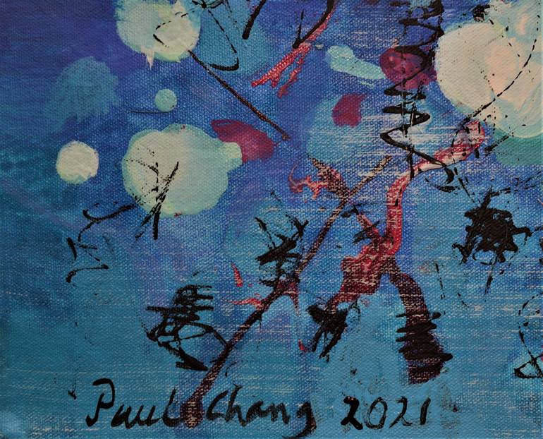 Original Abstract Expressionism Abstract Painting by Paul Chang