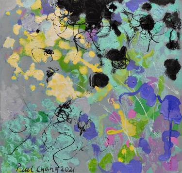 Original Abstract Expressionism Abstract Paintings by Paul Chang