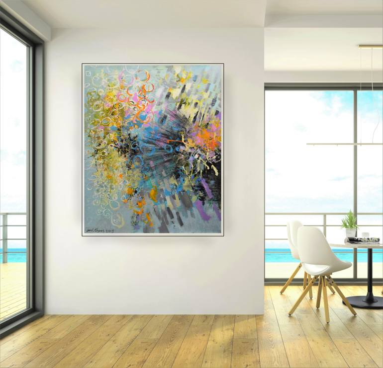 Original Abstract Expressionism Abstract Painting by Paul Chang