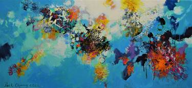 Original Abstract Expressionism Abstract Paintings by Paul Chang