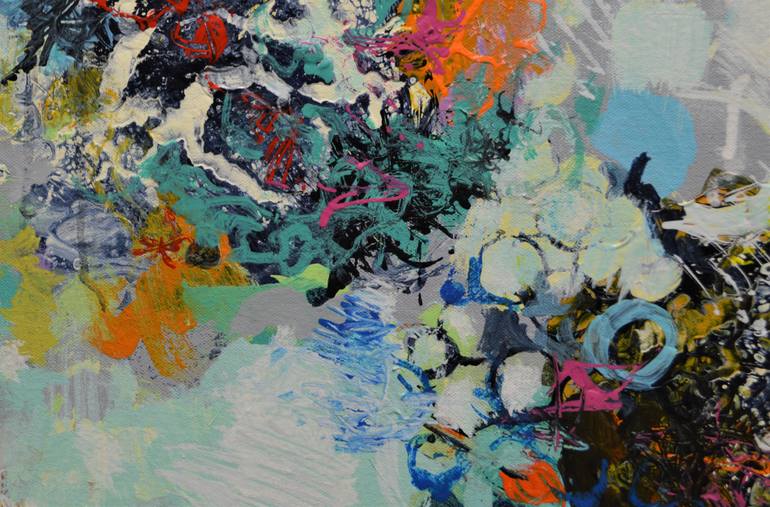 Original Abstract Expressionism Abstract Painting by Paul Chang