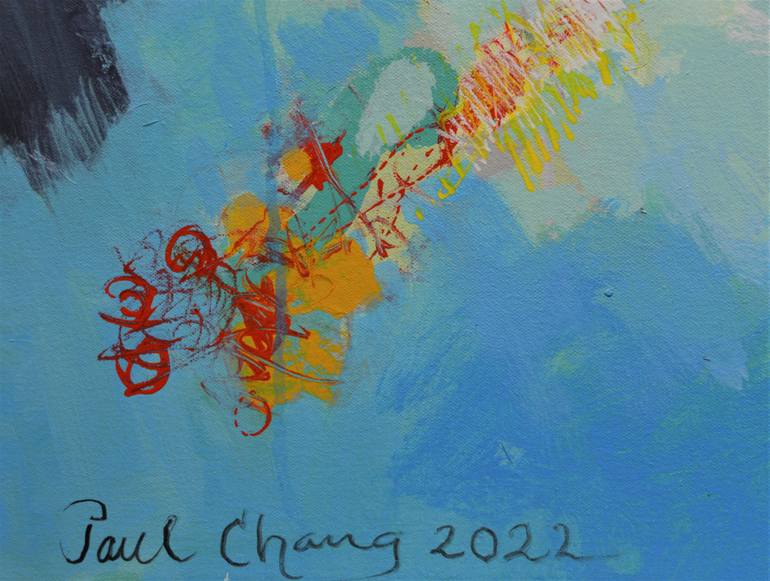 Original Abstract Expressionism Abstract Painting by Paul Chang