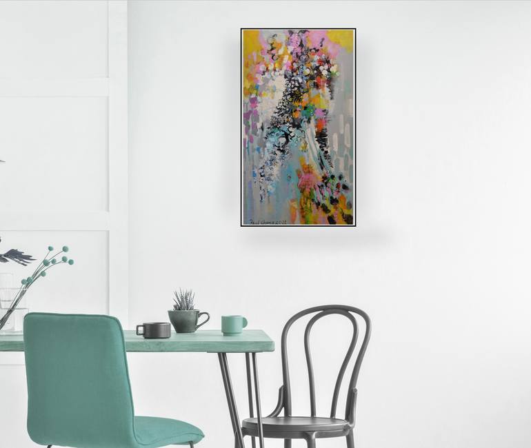 Original Abstract Expressionism Abstract Painting by Paul Chang