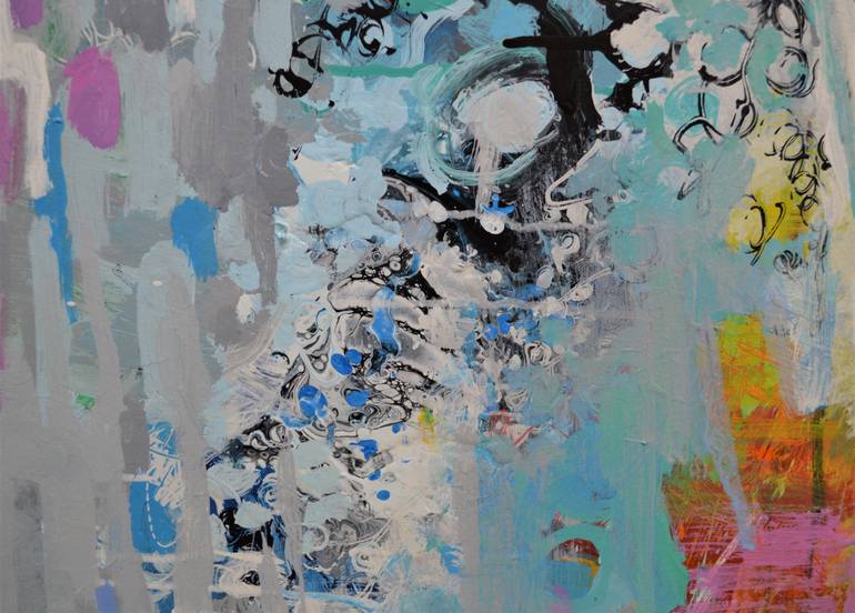 Original Abstract Expressionism Abstract Painting by Paul Chang