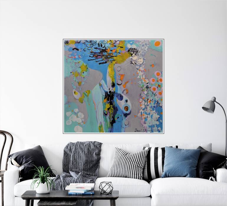 Original Abstract Expressionism Abstract Painting by Paul Chang