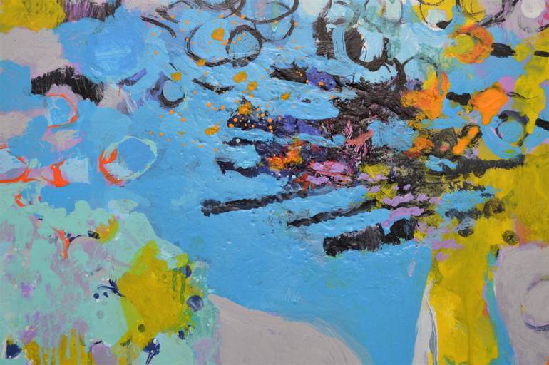 Original Abstract Expressionism Abstract Painting by Paul Chang