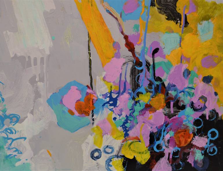 Original Abstract Expressionism Abstract Painting by Paul Chang