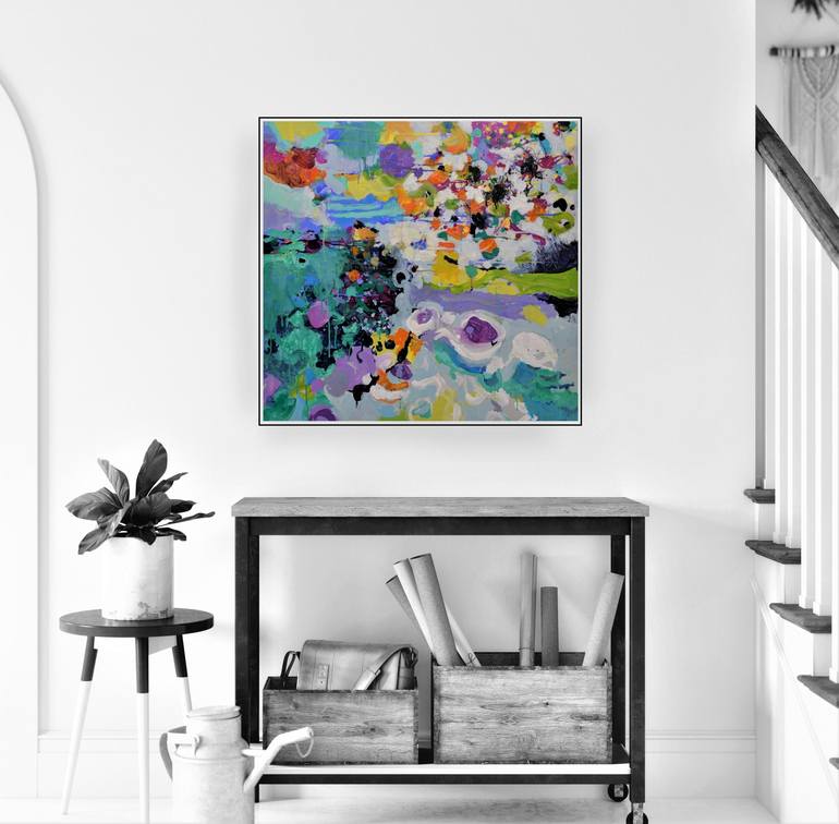 Original Abstract Expressionism Abstract Painting by Paul Chang