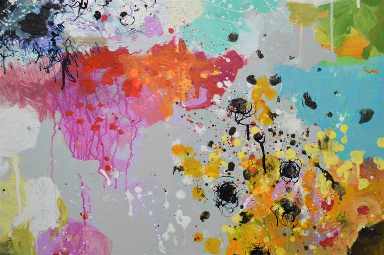 Original Abstract Expressionism Abstract Painting by Paul Chang