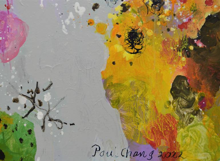 Original Abstract Expressionism Abstract Painting by Paul Chang