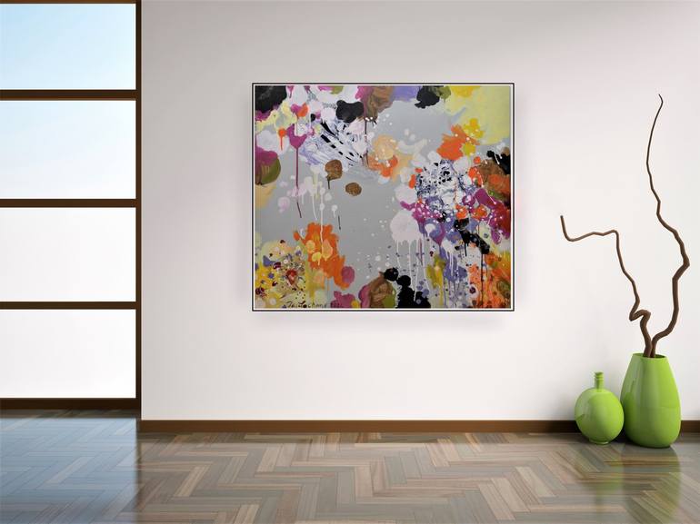 Original Abstract Expressionism Abstract Painting by Paul Chang