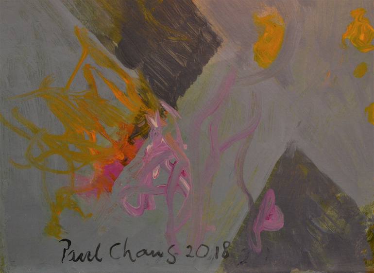 Original Abstract Expressionism Abstract Painting by Paul Chang