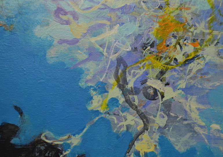 Original Abstract Expressionism Abstract Painting by Paul Chang