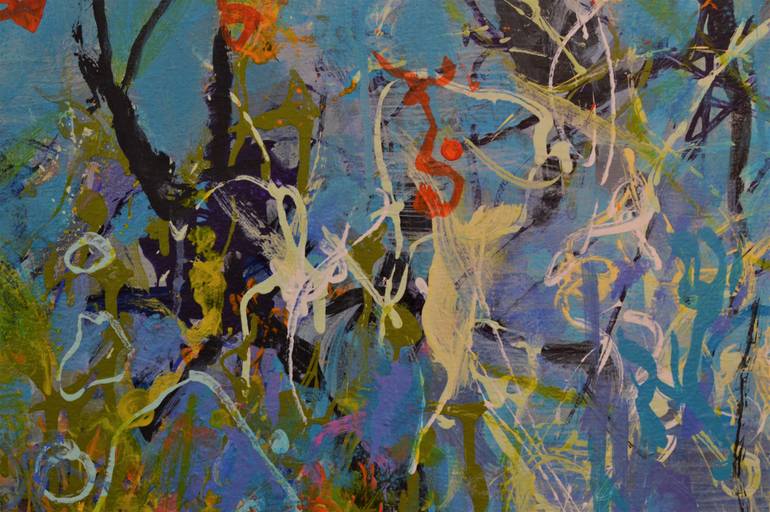 Original Abstract Expressionism Abstract Painting by Paul Chang