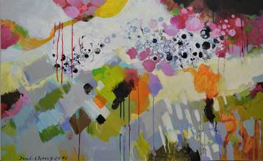 Original Abstract Expressionism Abstract Paintings by Paul Chang