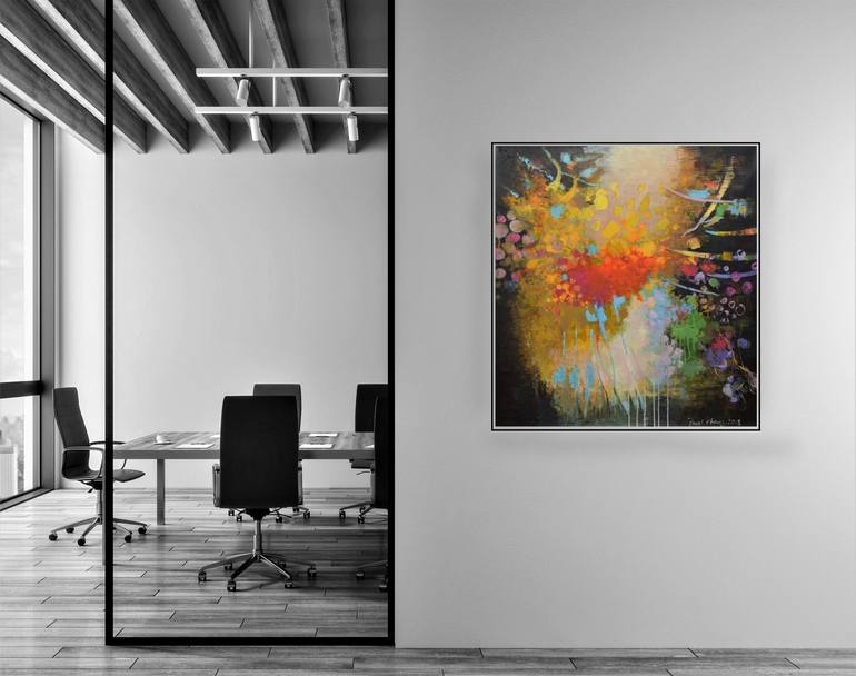 Original Abstract Expressionism Abstract Painting by Paul Chang