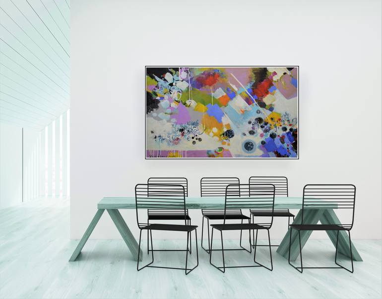 Original Abstract Expressionism Abstract Painting by Paul Chang