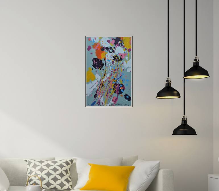 Original Abstract Expressionism Abstract Painting by Paul Chang