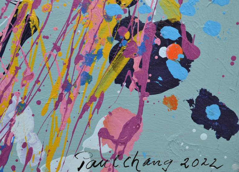 Original Abstract Expressionism Abstract Painting by Paul Chang