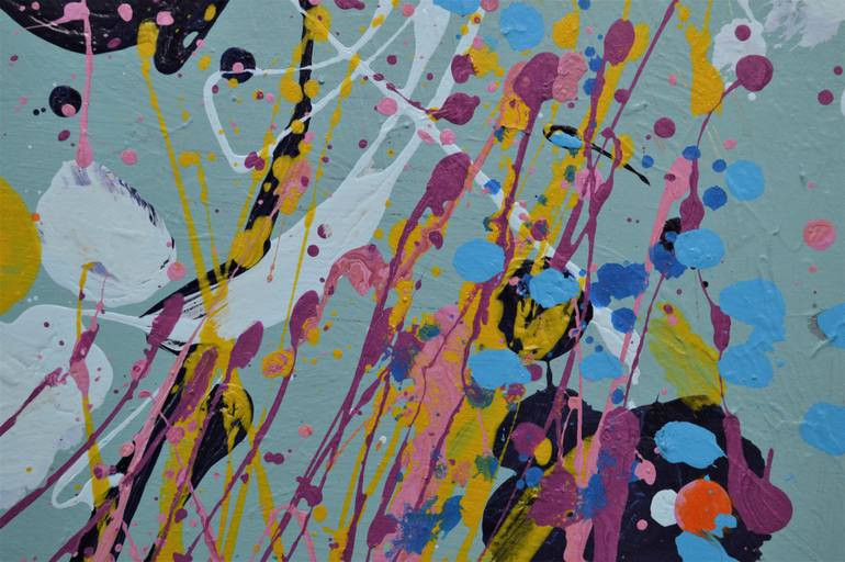 Original Abstract Expressionism Abstract Painting by Paul Chang