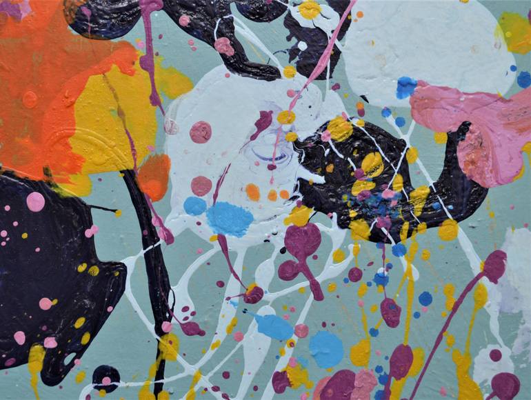 Original Abstract Expressionism Abstract Painting by Paul Chang